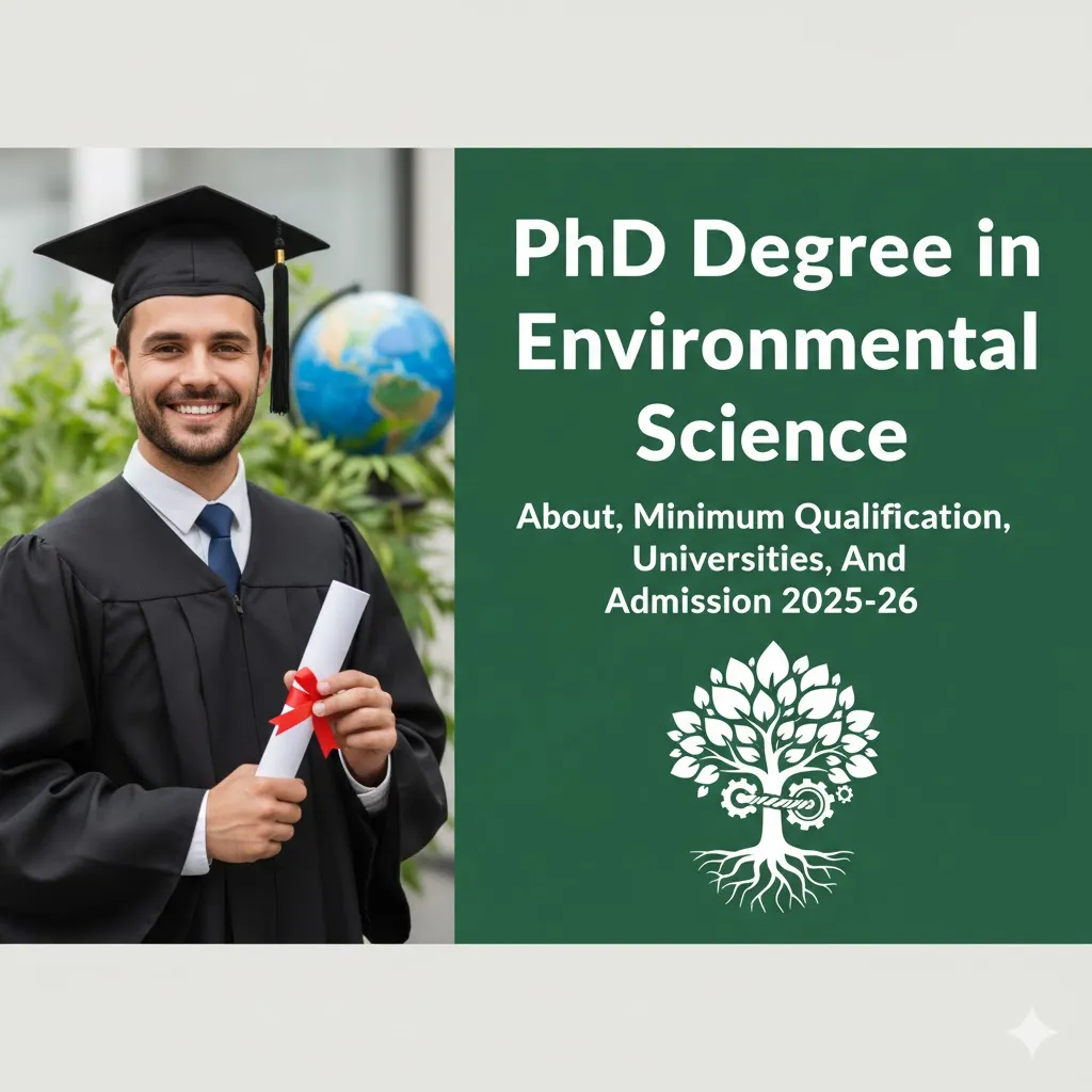 PhD Degree in Environmental Science - About, Minimum Qualification, Universities, And Admission 2025-26 thumbnail