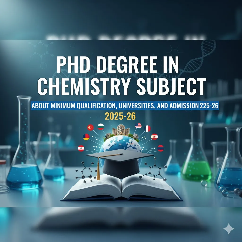 PhD Degree in Chemistry - About Minimum Qualification, Universities, And Admission 2025-26 thumbnail
