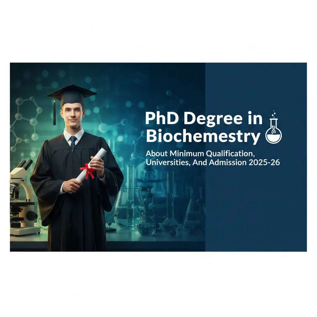 PhD Degree in Biochemistry - About Minimum Qualification, Universities, And Admission 2025-26 thumbnail
