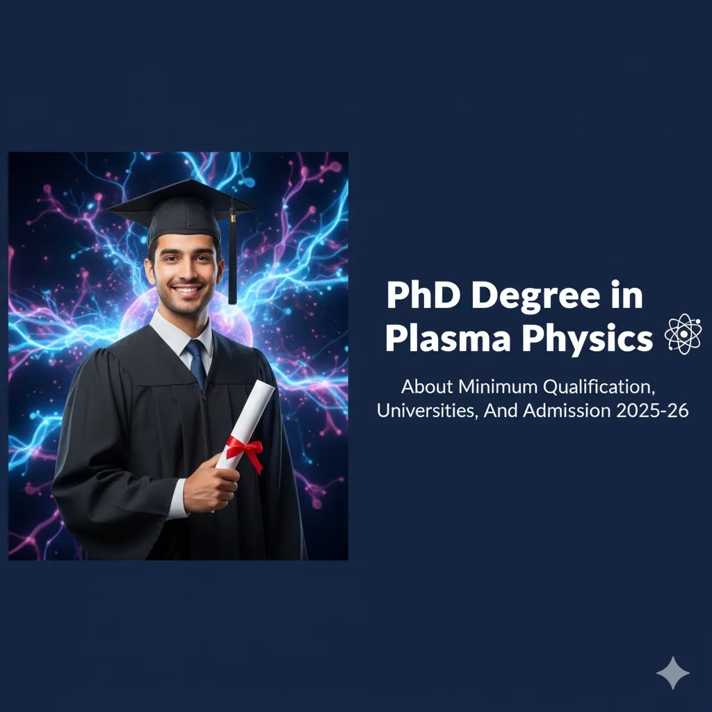 PhD Degree in plasma physics - About Minimum Qualification, Universities, And Admission 2025-26 thumbnail