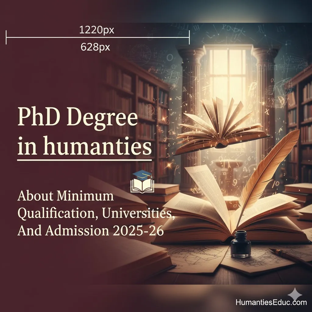 PhD Degree in Humanities - About Minimum Qualification, Universities, And Admission 2025-26 thumbnail