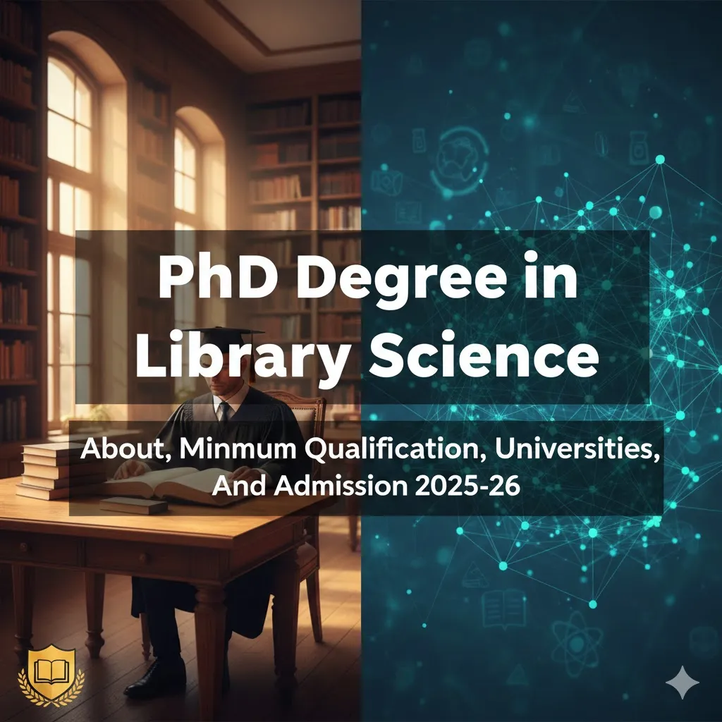 PhD Degree in Library Science - About, Minimum Qualification, Universities, And Admission 2025-26 thumbnail