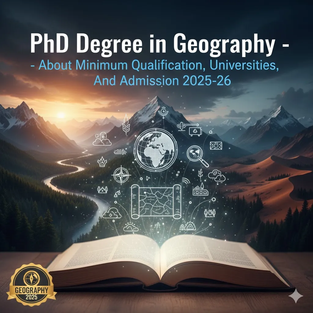 PhD Degree in Geography - About Minimum Qualification, Universities, And Admission 2025-26 thumbnail