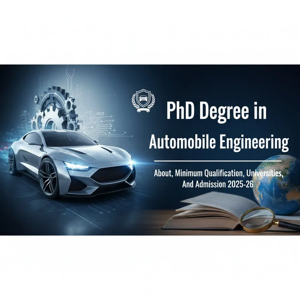 PhD Degree in Automobile Engineering - About, Minimum Qualification, Universities, And Admission 2025-26 thumbnail