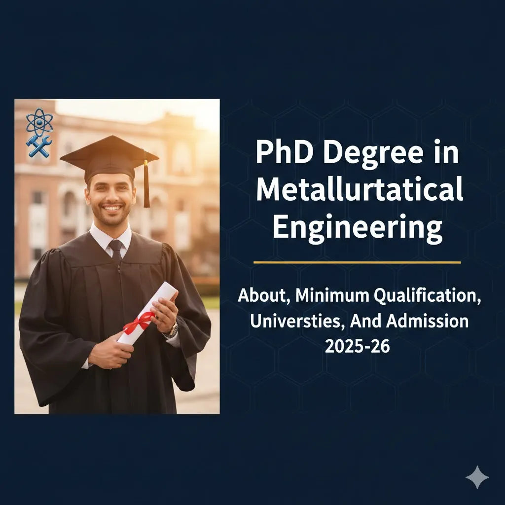 PhD Degree in Metallurgical Engineering - About, Minimum Qualification, Universities, And Admission 2025-26 thumbnail