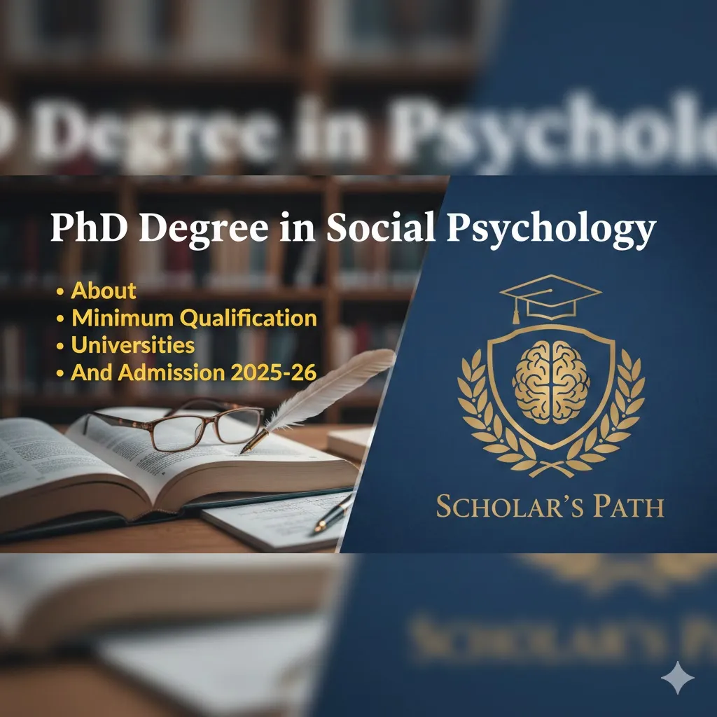 PhD Degree in Social Psychology  - About, Minimum Qualification, Universities, And Admission 2025-26 thumbnail