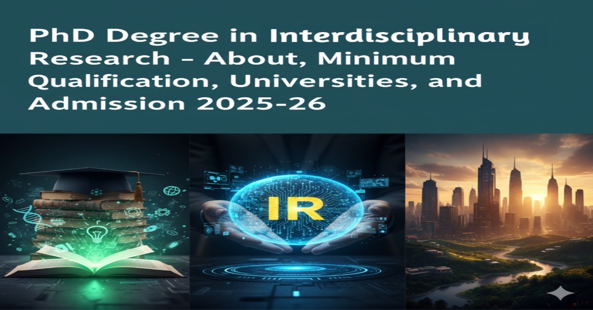 PhD Degree in Interdisciplinary Research - About, Minimum Qualification, Universities, and Admission 2025-26 thumbnail