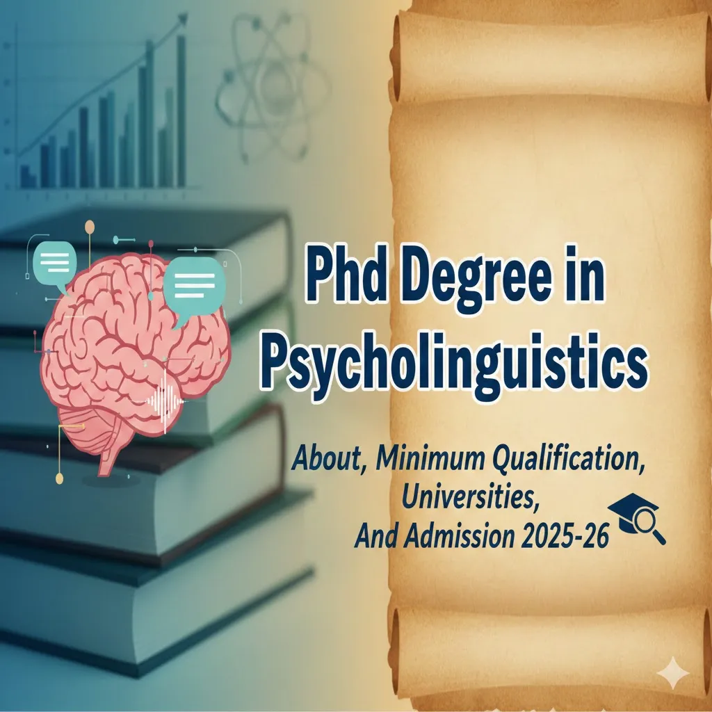 PhD Degree in Psycholinguistics- About, Minimum Qualification, Universities, And Admission 2025-26 thumbnail