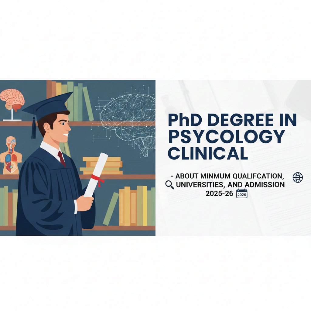 PhD Degree in Psychology Clinical - About Minimum Qualification, Universities, And Admission 2025-26 thumbnail