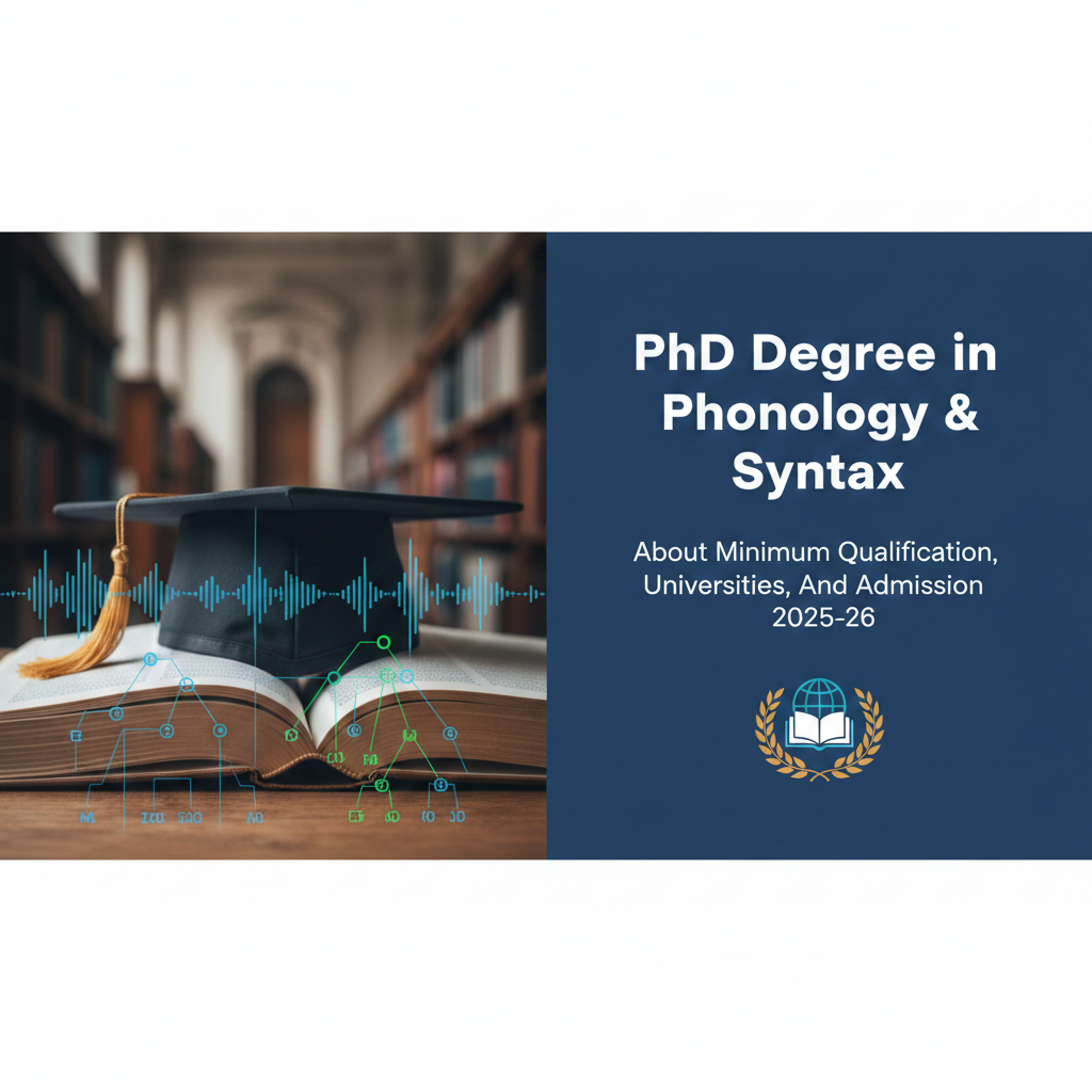PhD Degree in Phonology & Syntax - About Minimum Qualification, Universities, And Admission 2025-26 thumbnail