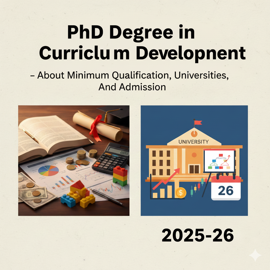 PhD Degree in Curriculum Development - About Minimum Qualification, Universities, And Admission 2025-26 thumbnail