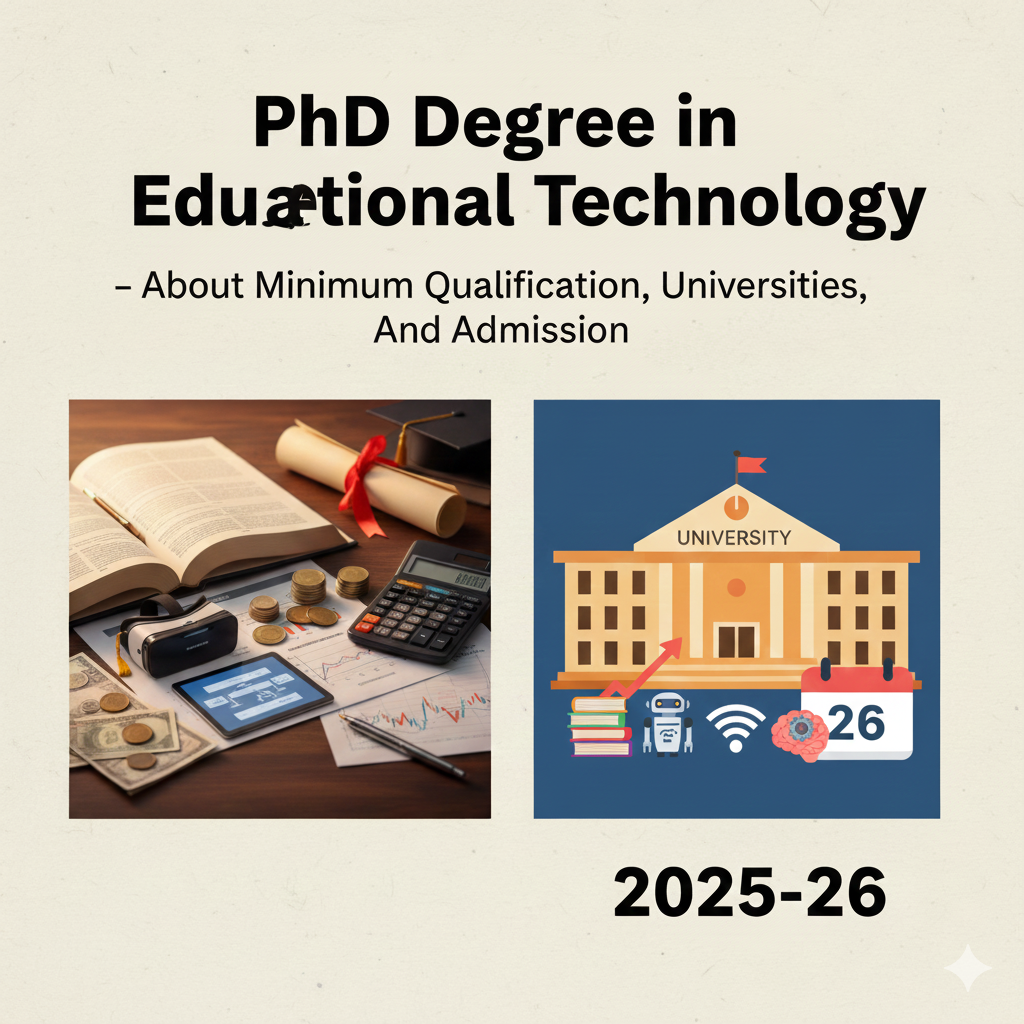 PhD Degree in Educational Technology - About Minimum Qualification, Universities, And Admission 2025-26 thumbnail