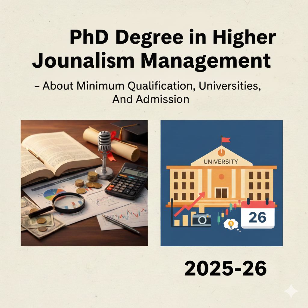 PhD Degree in Journalism - About Minimum Qualification, Universities, And Admission 2025-26 thumbnail