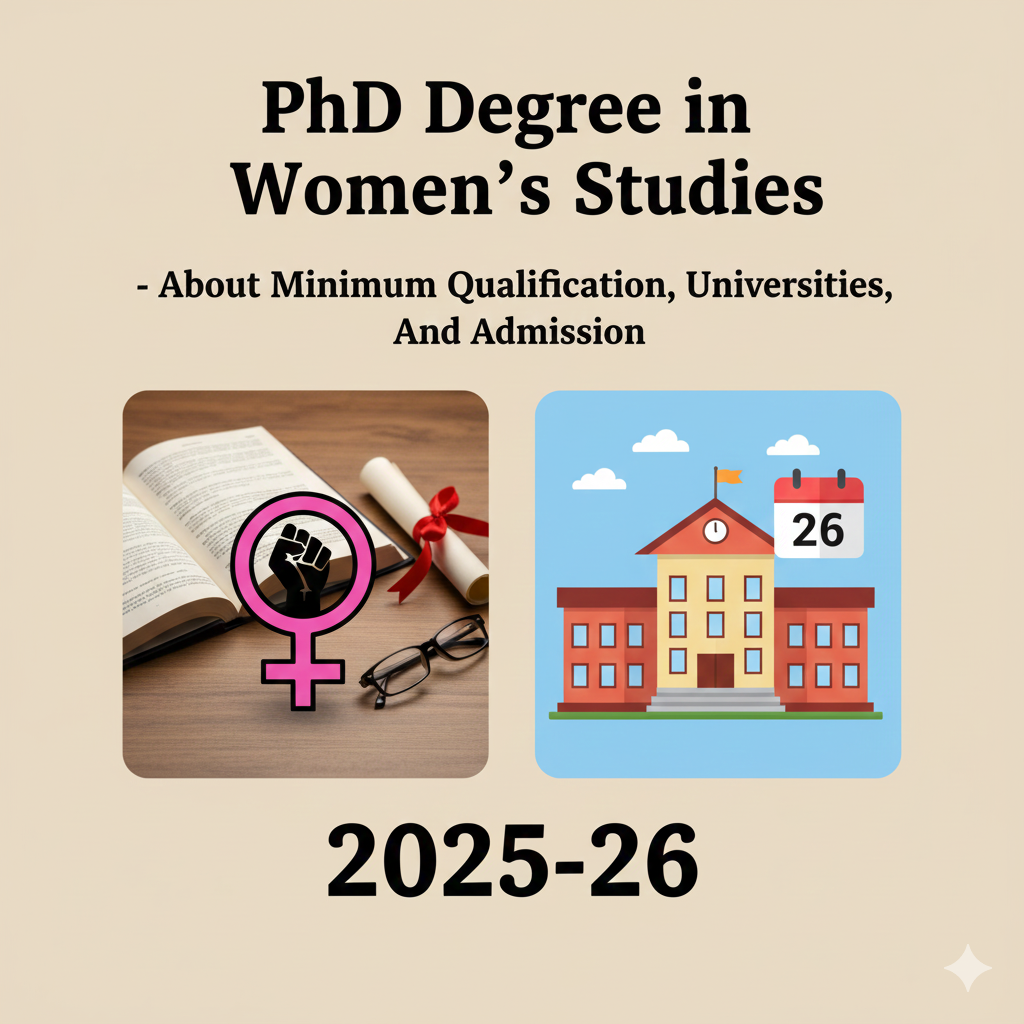 PhD Degree in Women's Studies - About Minimum Qualification, Universities, And Admission 2025-26 thumbnail
