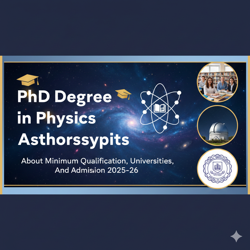 PhD Degree in Physics Astrophysics - About Minimum Qualification, Universities, And Admission 2025-26 thumbnail