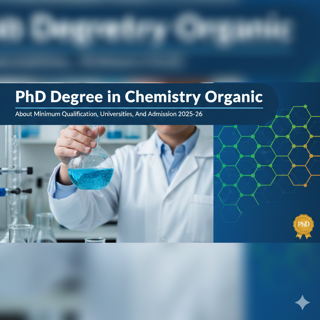 PhD Degree in Chemistry Inorganic - About Minimum Qualification, Universities, And Admission 2025-26 thumbnail