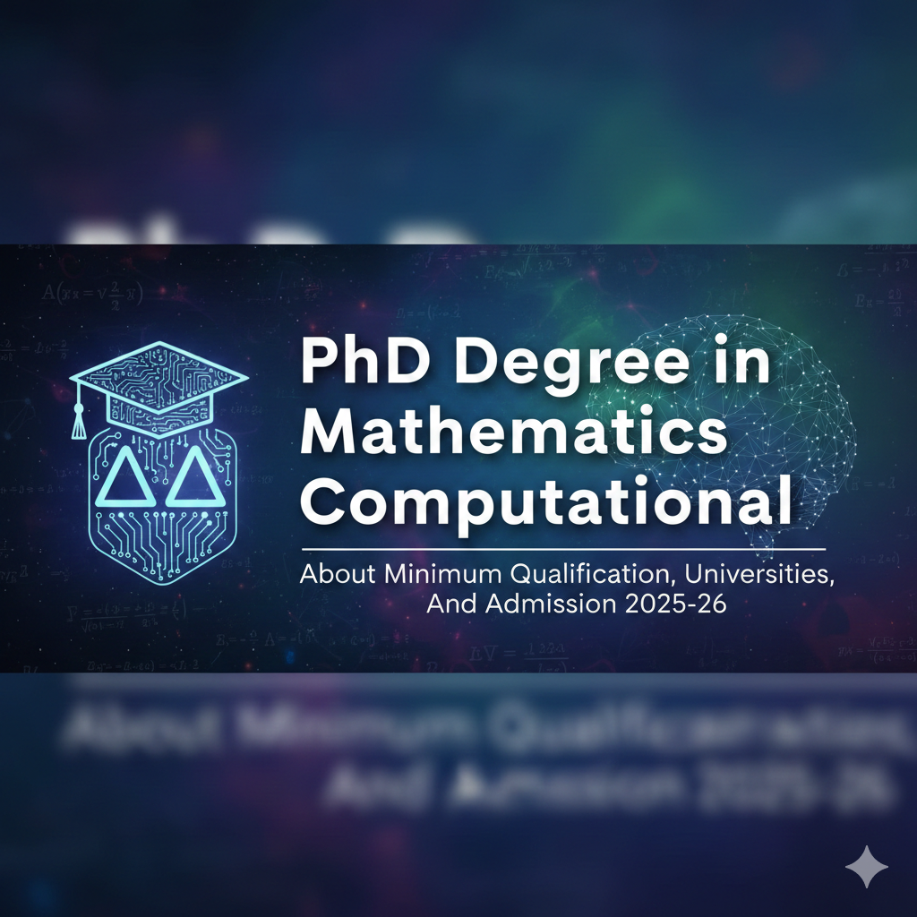 PhD Degree in Mathematics Computational - About Minimum Qualification, Universities, And Admission 2025-26 thumbnail