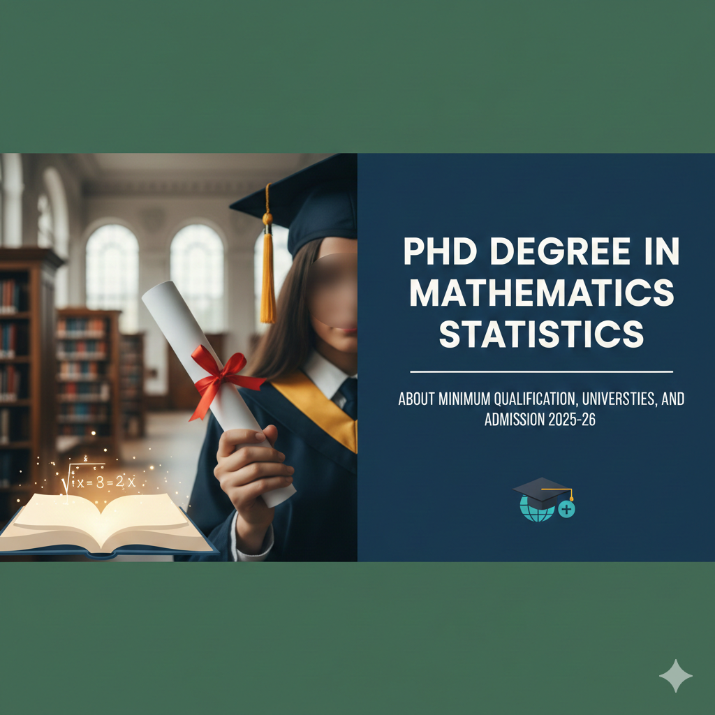 PhD Degree in Mathematics Statistics - About Minimum Qualification, Universities, And Admission 2025-26 thumbnail