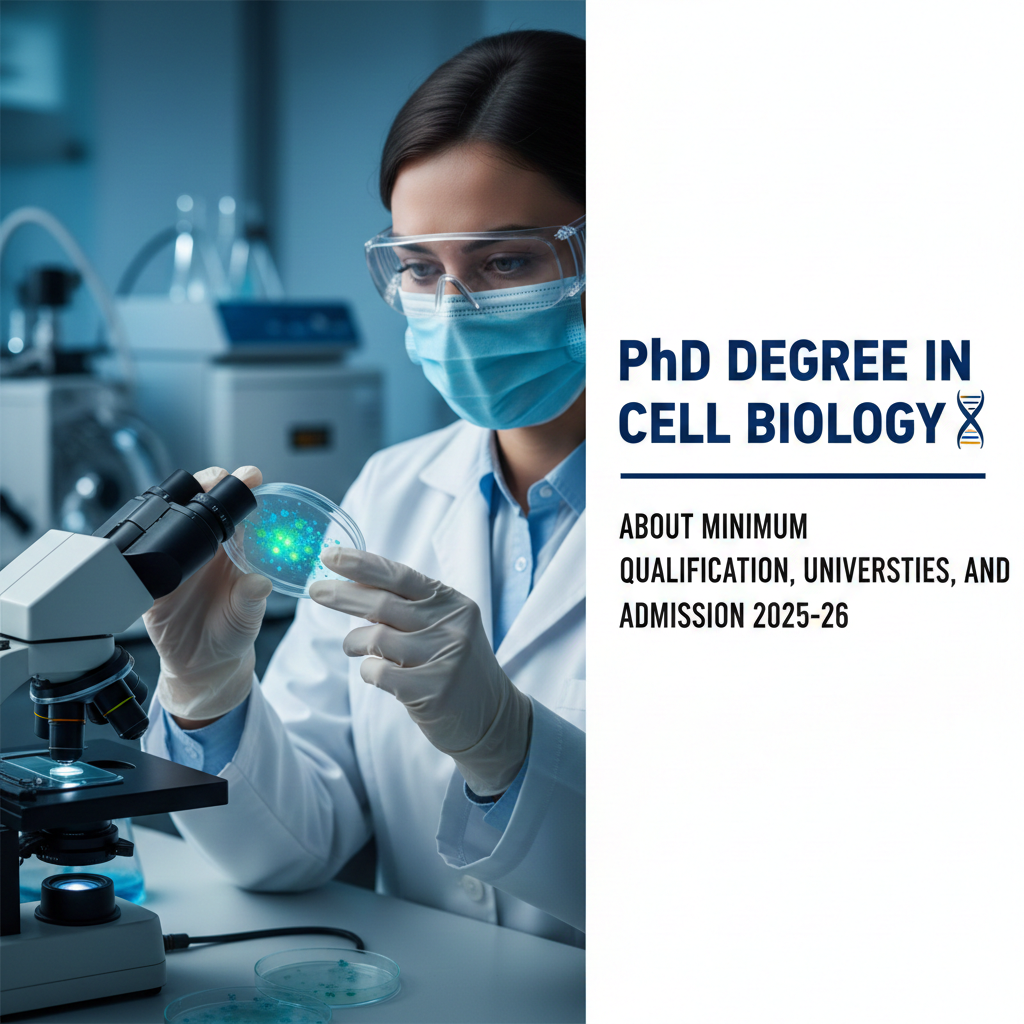 PhD Degree in Cell Biology - About Minimum Qualification, Universities, And Admission 2025-26 thumbnail
