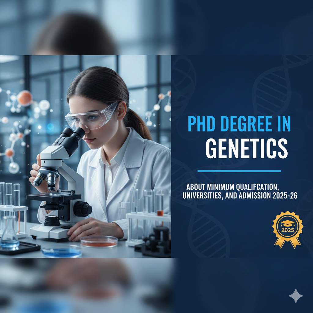 PhD Degree in Genetics - About Minimum Qualification, Universities, And Admission 2025-26 thumbnail