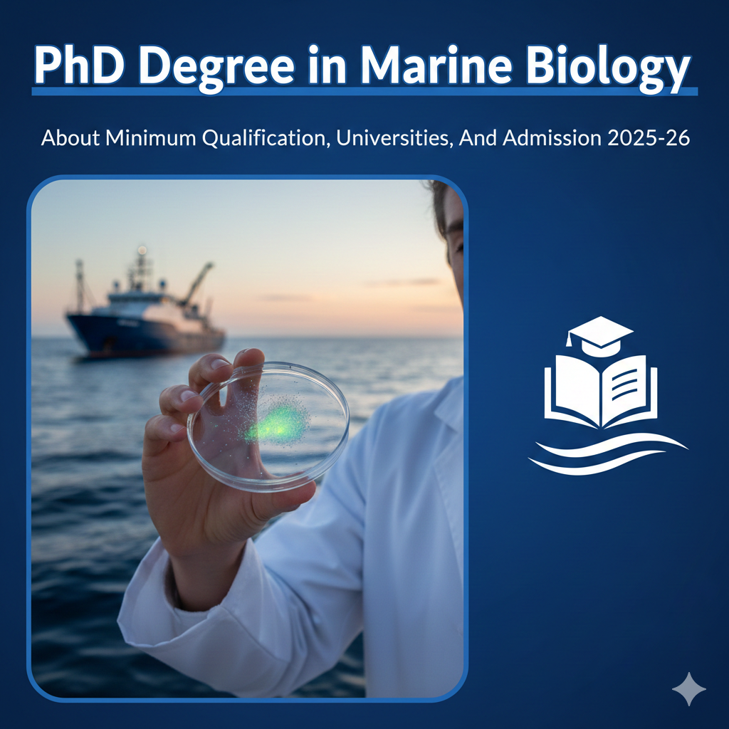 PhD Degree in Marine Biology - About Minimum Qualification, Universities, And Admission 2025-26 thumbnail