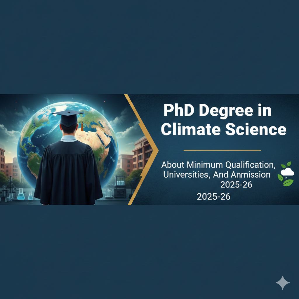 PhD Degree in Climate Science - About Minimum Qualification, Universities, And Admission 2025-26 thumbnail