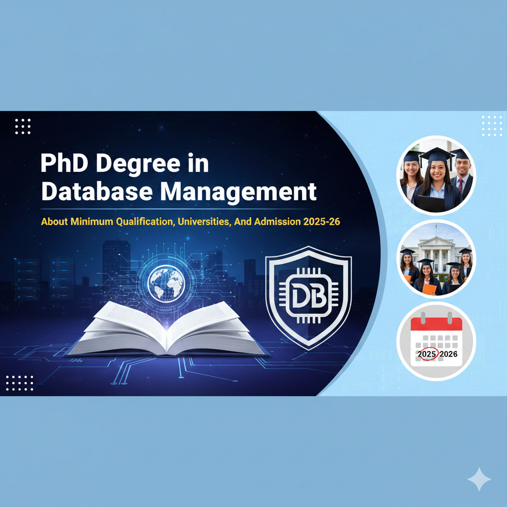 PhD Degree in Database Management - About Minimum Qualification, Universities, And Admission 2025-26 thumbnail