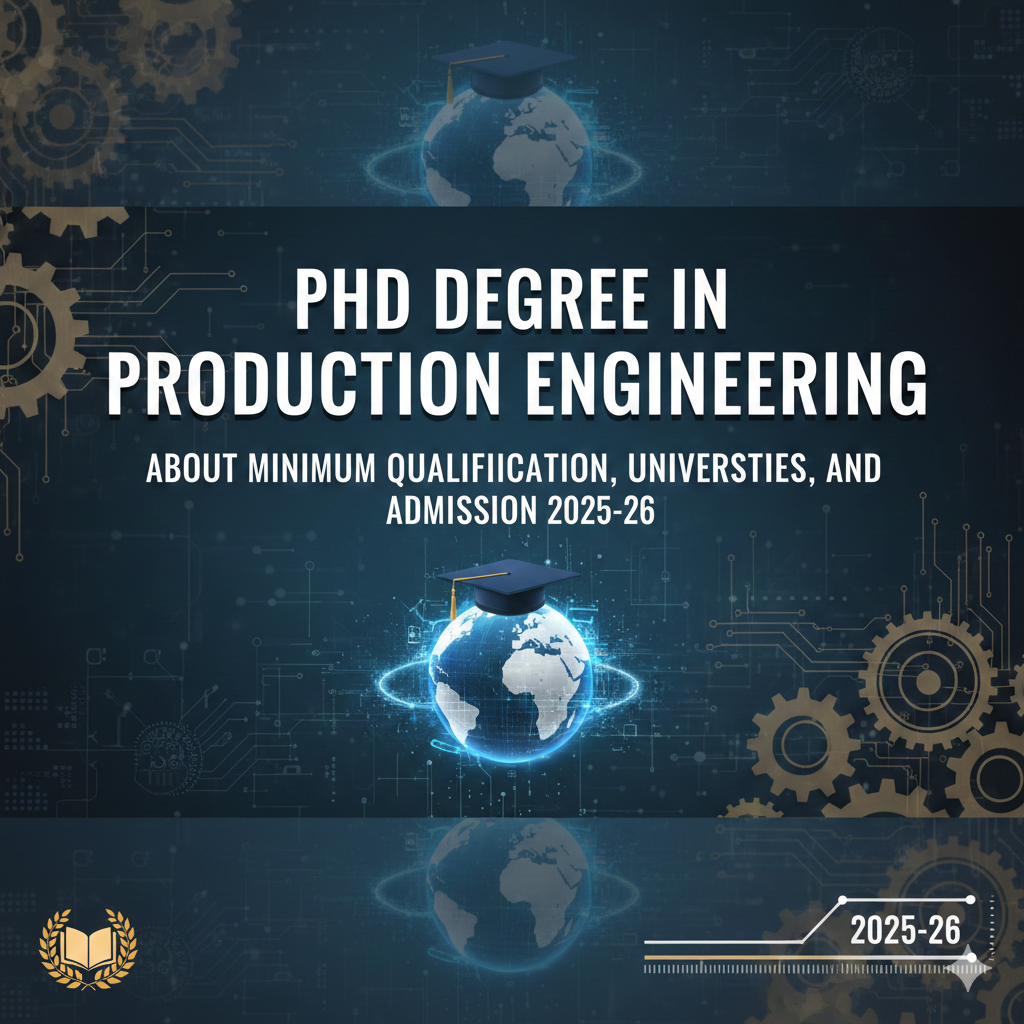 PhD Degree in Production Engineering - About Minimum Qualification, Universities, And Admission 2025-26 thumbnail