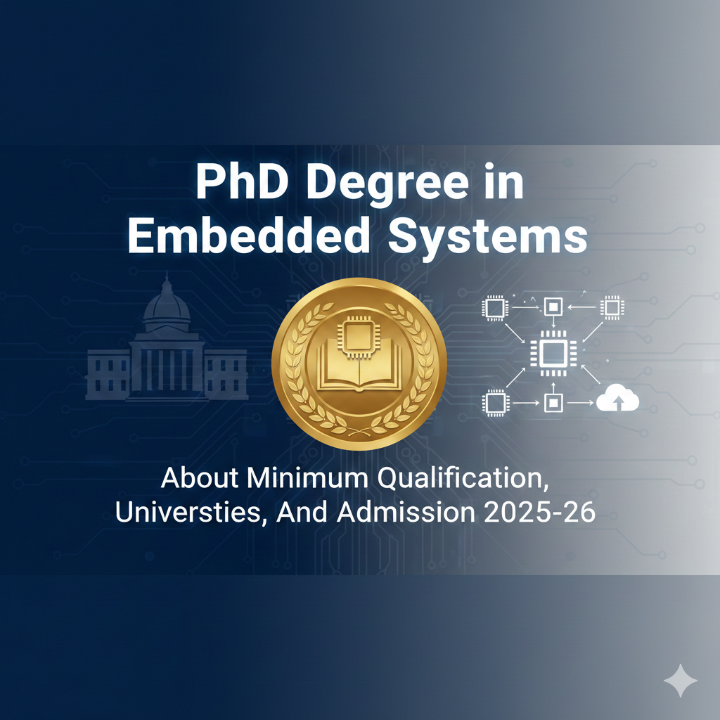 PhD Degree in Embedded Systems - About Minimum Qualification, Universities, And Admission 2025-26 thumbnail